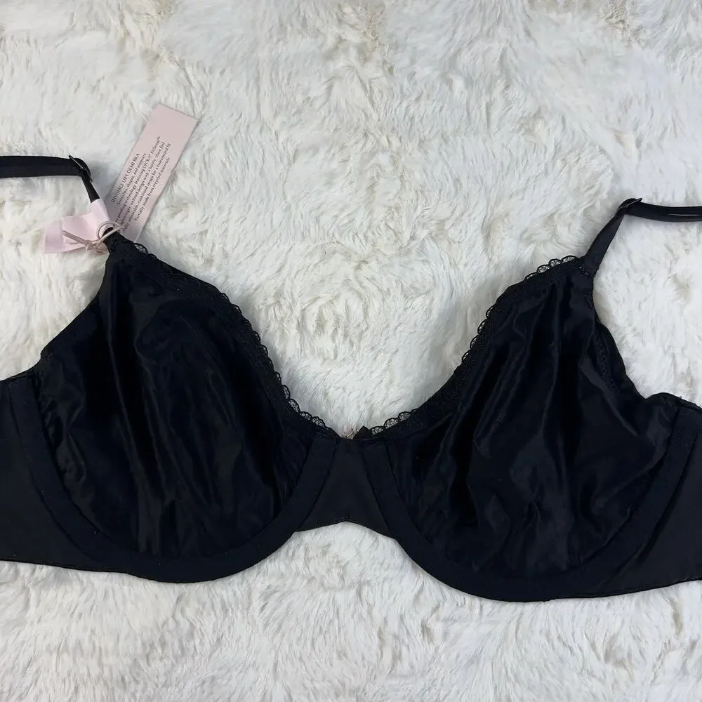 Victoria's Secret Body‎ by Victoria Smooth Black Unlined Demi Underwire Bra 32DD